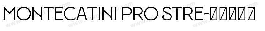 Montecatini Pro Stre字体转换
